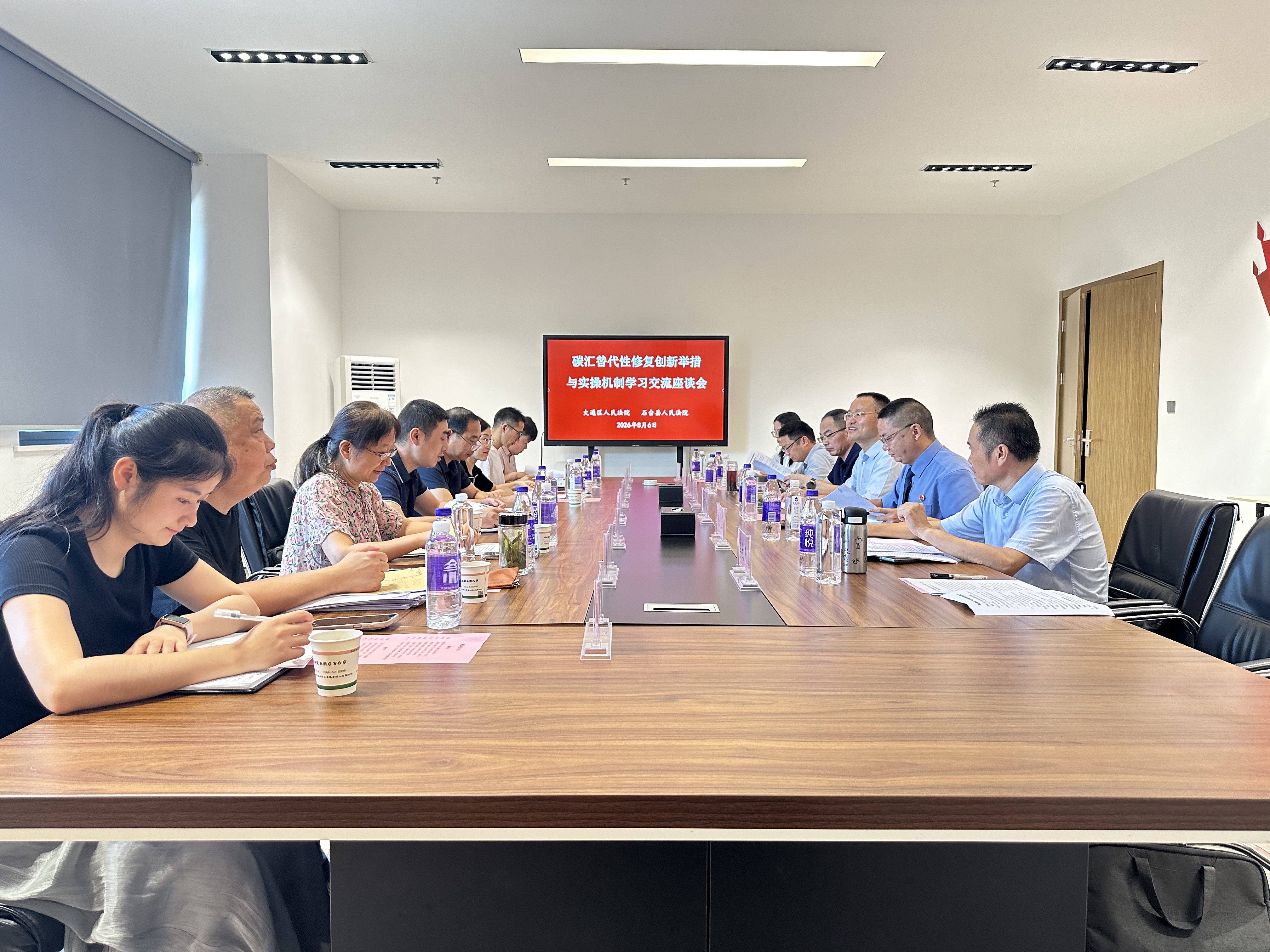 交流互鉴促提升 共探修复新举措——石台县法院开展碳汇替代性修复机制学习交流座谈